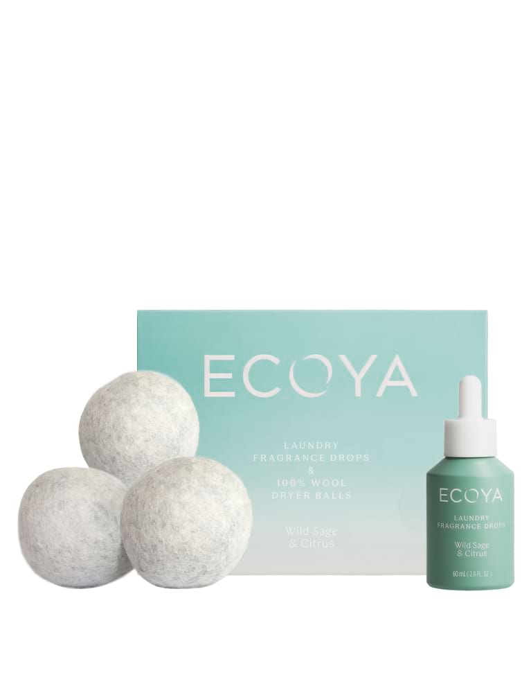 ECOYA Wild Sage & Citrus Laundry Dryer Ball Set